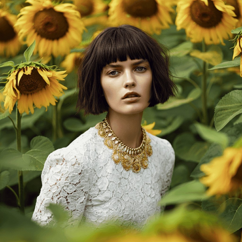 Woman In Garden